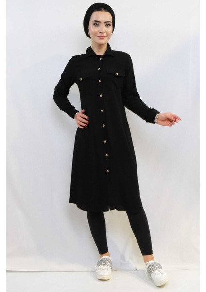 Tunik Gömlek Siyah