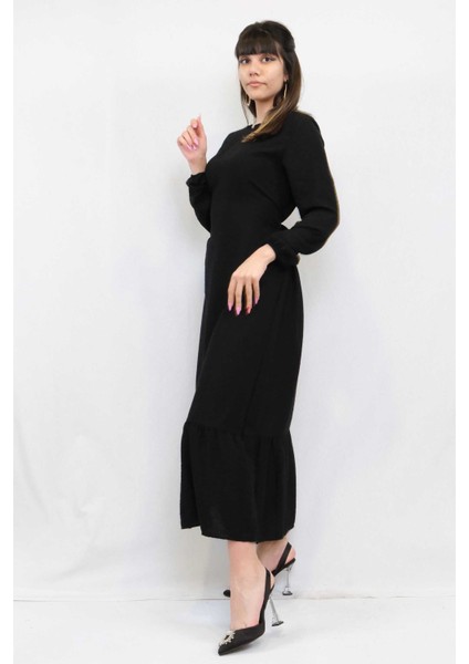 Aerobin Elbise Siyah