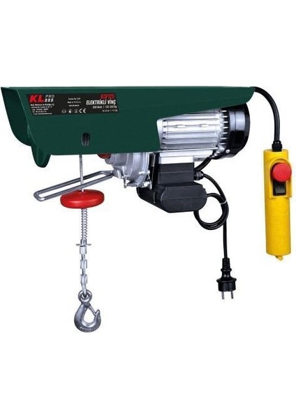 Klpro KLV125 125250 kg Elektrikli Vinç