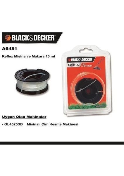 Black & Decker A6481 GL4525SB Için Yedek Misina