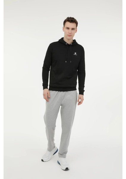 Kapüşonlu Siyah Erkek Sweatshirt 2WSN733PR modelleri