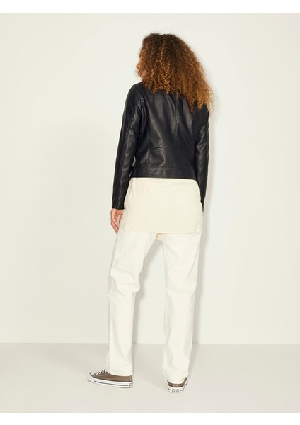 Jjxx Biker Siyah Kadın Pu Deri Ceket 12206262 fırsatları