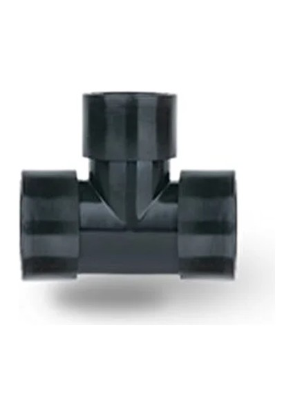 Pp Fittings Içten Dişli Dişi Te 1/" 5 Adet