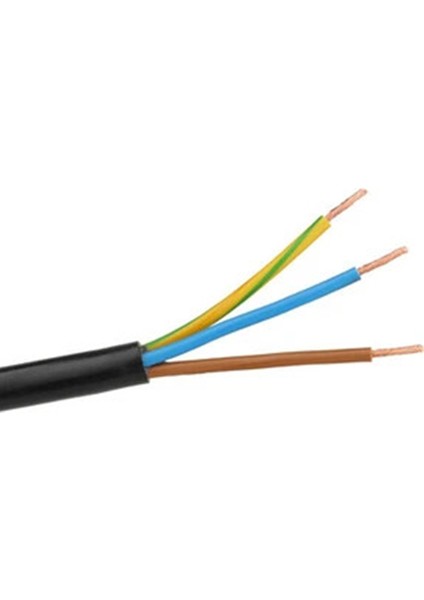 3 Uçlu Toprak Altı Sulama Sinyal Kablosu 0,8mm 3 Renk 20 Metre