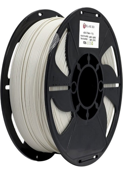 Asa Beyaz Filament 1.75MM 1kg Standart