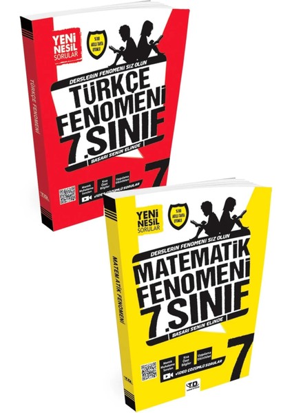 Tandem Yayınları 7. Sınıf Türkçe - Matematik Fenomen Soru Bankası Seti