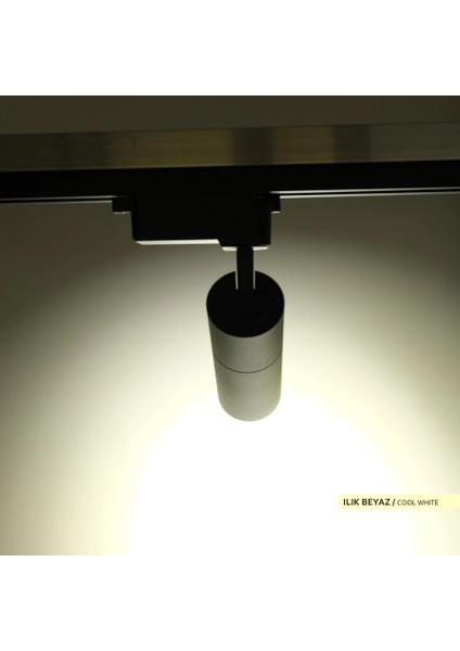 30W LED Ray Armatür 3000K Günışığı Siyah Kasa