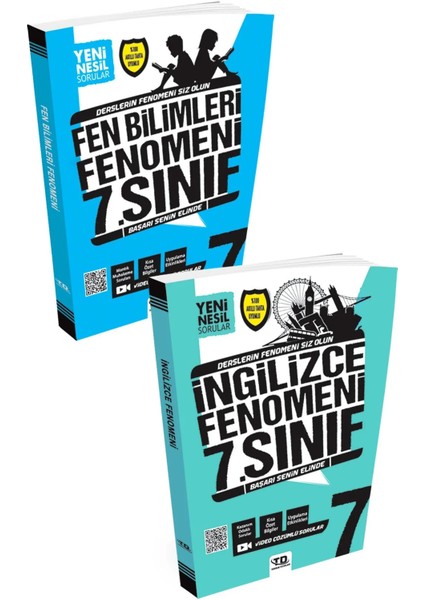 Tandem Yayınları 7. Sınıf Fen Bilimleri - İngilizce Fenomen Soru Bankası Seti