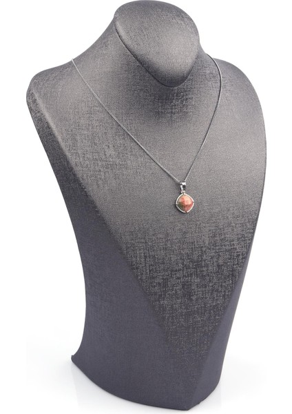 Unakit Doğal Taş Gümüş Renkli Kolye fiyatları