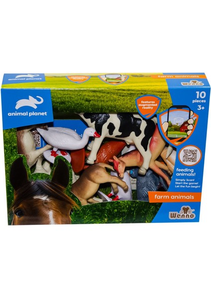 SH-D5804 Kutulu 10 Parça Çiftlik Hayvanları - Vardem Oyuncak