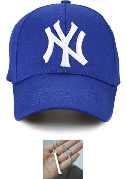 Unisex 2''li ve 3'lü Kombin Ny Şapka ve Kolye Hediyesi