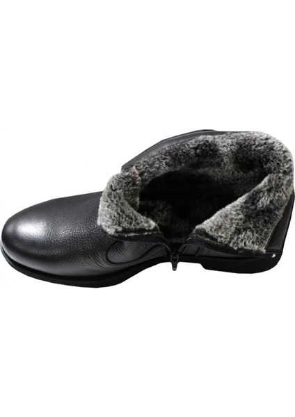Deri Kürklü Anatomik Günlük Erkek Bot Siyah fiyatları