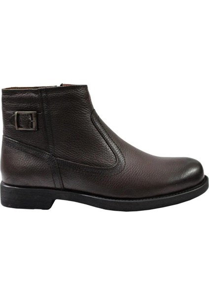 Deri Kürklü Anatomik Günlük Erkek Bot Kahverengi modelleri