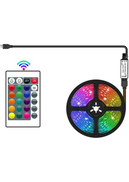 Cata CT-4566 Tv Arkası Ambiyans Rgb Şerit LED Seti 3 Metre Kumandalı