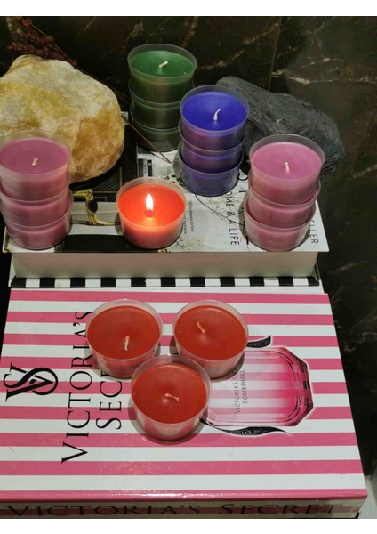 Iv Candles Citronella Sineksavar 12'li Kırmızı Kapsül Mum