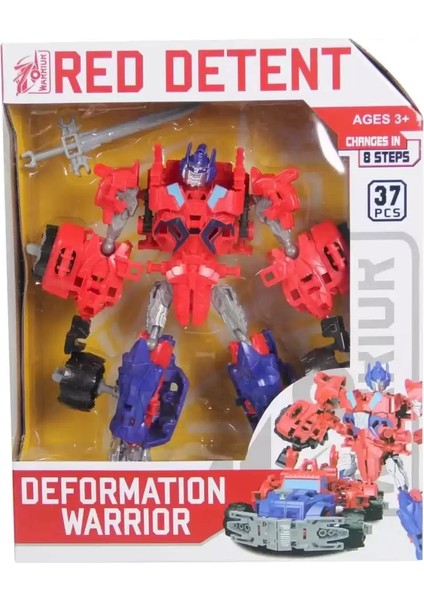 Deformation Warrior Robota Dönüşen Araba - Kırmızı