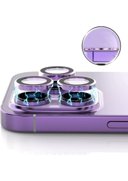 iPhone 15 Pro Max ile Uyumlu Görüş Açısını Bozmayan Z-Cl-12 Premium Advice Safir Kamera Lens Koruma indirimleri