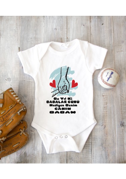 Kişiye Özel Baba Zıbın Body %100 Pamuk Babalar Günü Hediyesi