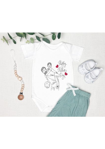 Kişiye Özel Baba Zıbın Body %100 Pamuk Babalar Günü Hediyesi