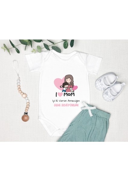 Anne Zıbın %100 Pamuk Body Anneler Günü Hediyesi Kişiye Özel Tasarlayabiliri