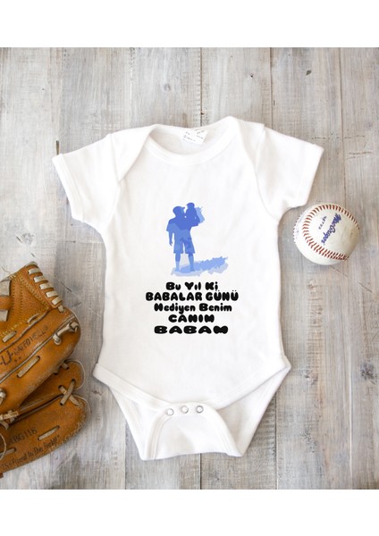 Kişiye Özel Baba Zıbın Body %100 Pamuk Babalar Günü Hediyesi