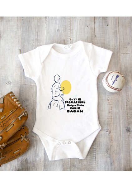 Kişiye Özel Baba Zıbın Body %100 Pamuk Babalar Günü Hediyesi