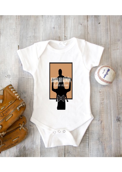 Kişiye Özel Baba Zıbın Body %100 Pamuk Babalar Günü Hediyesi