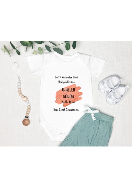 Anne Zıbın %100 Pamuk Body Anneler Günü Hediyesi Kişiye Özel Tasarlayabiliri