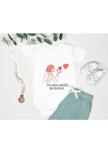 Anne Zıbın %100 Pamuk Body Anneler Günü Hediyesi Kişiye Özel Tasarlayabiliri