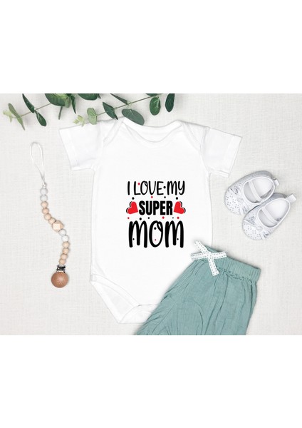 Anneler Günü Hediyesi Kişiye Özel Tasarlanabilen %100 Pamuk Zıbın Bod