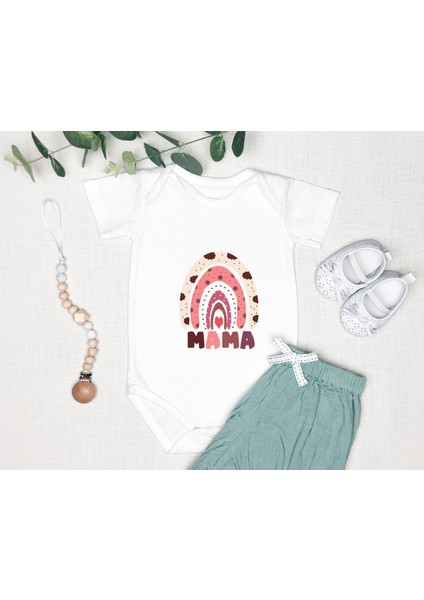 Anneler Günü Hediyesi Kişiye Özel Tasarlanabilen %100 Pamuk Zıbın Bod