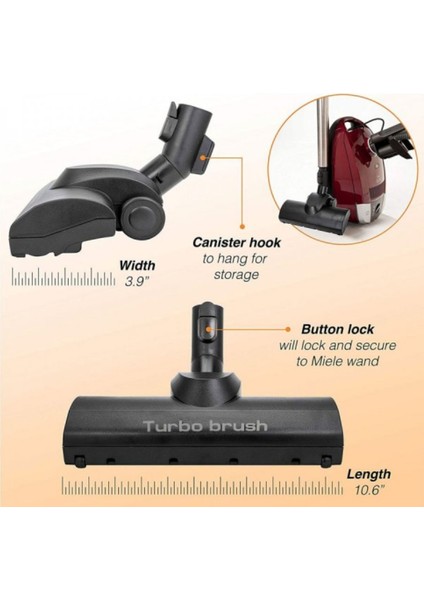 Miele C1 Tango Red Uyumlu Turbo Emici Başlık ( Kilit Sistemli ) modelleri