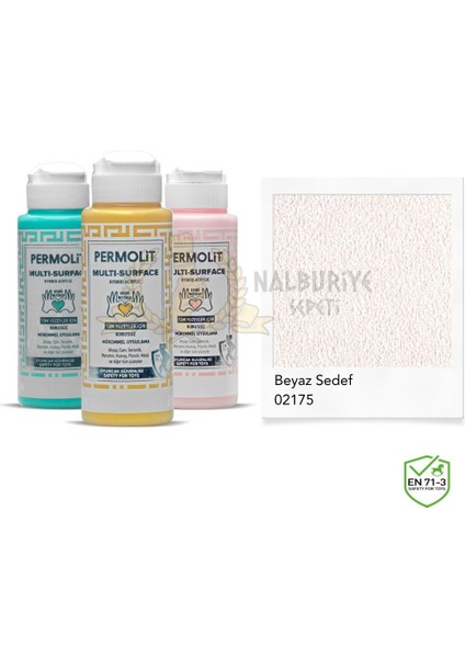 Multi Surface Akrilik Hobi Boyası Sedef Beyaz 120 Ml.