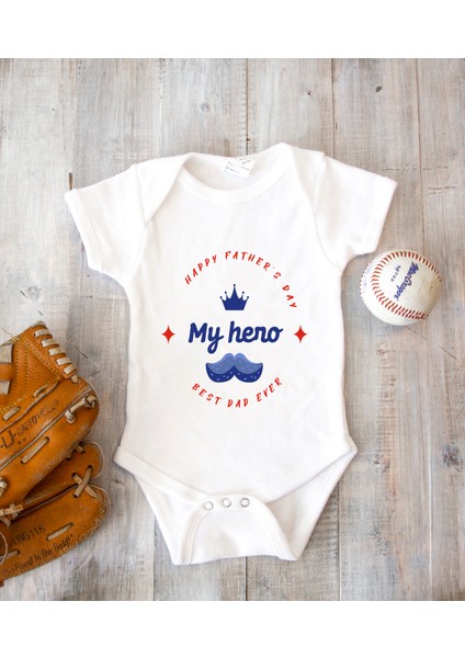 Kişiye Özel Baba Zıbın Body Pamuk Babalar Günü Hediyesi