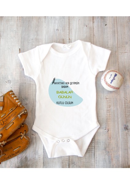 Kişiye Özel Baba Zıbın Body Pamuk Babalar Günü Hediyesi