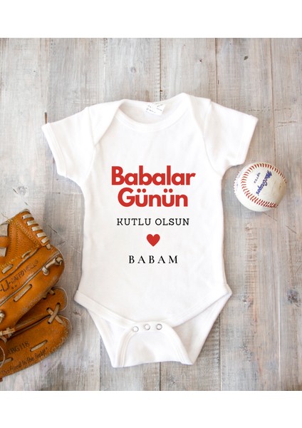 Kişiye Özel Baba Zıbın Body Pamuk Babalar Günü Hediyesi