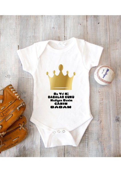 Kişiye Özel Baba Zıbın Body Pamuk Babalar Günü Hediyesi