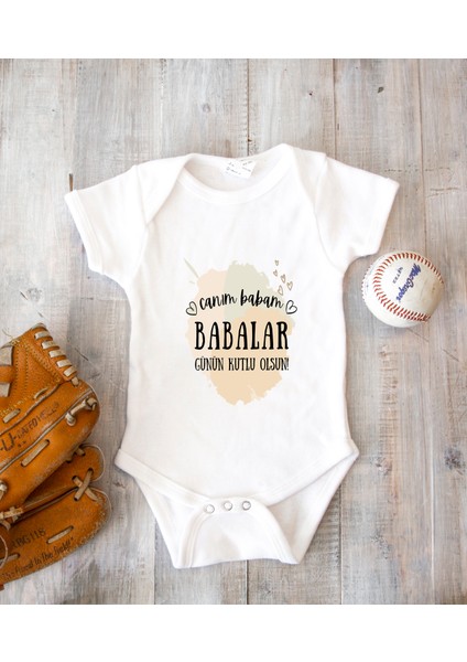 Kişiye Özel Baba Zıbın Body Pamuk Babalar Günü Hediyesi