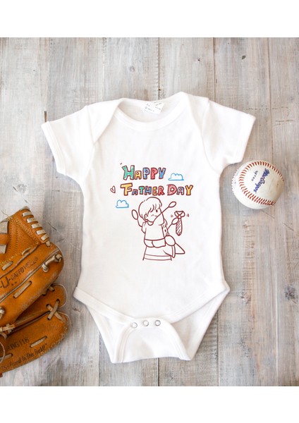 Kişiye Özel Baba Zıbın Body Pamuk Babalar Günü Hediyesi