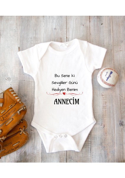 Isme Özel Isimli Baskı Yazılabilen Pamuk Anne Baba Sevgililer Günü Bebek Zıbın Body Sevgililergünüu