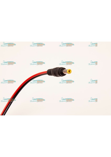 Dc 12V 5.5*2.1mm Kaliteli Kablolu Kısa Devre Korumalı Erkek Kamera Besleme Jak Konnektör Fiş Standart