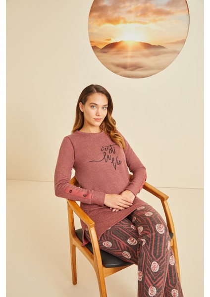 7737 Kadın Kışlık Pijama Takım