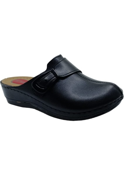 Elegance 122 Kadın Siyah Burnu Kapalı Terlik fiyatları