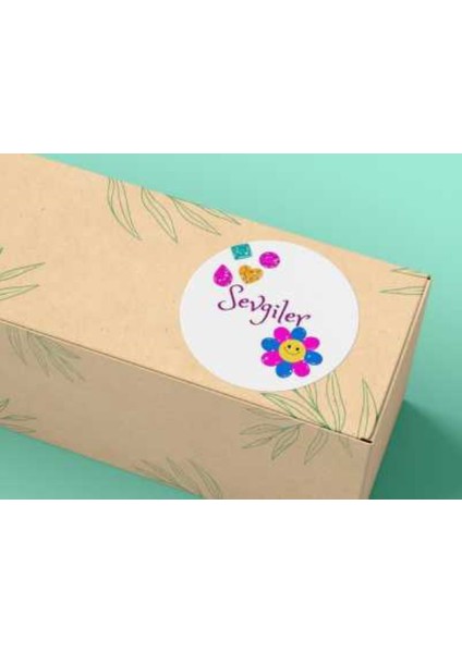 Sevgiler Etiketi Love Stıcker Yuvarlak Mat Stıcker 4 cm 100 Adet fiyatları