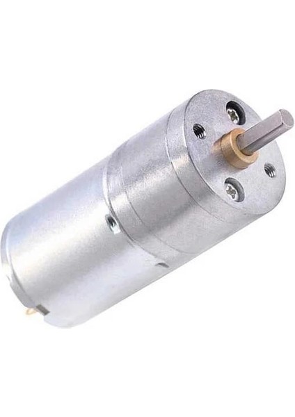 Sanec 6V 25MM 26 Rpm Redüktörlü Dc Motor