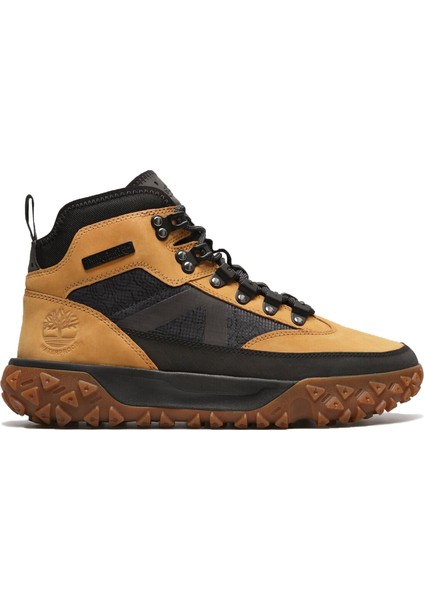 Mid Lace Up Waterproof Hiking Sarı Bot