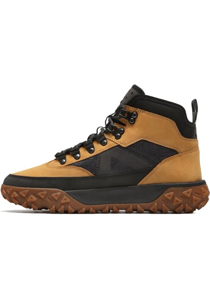 Mid Lace Up Waterproof Hiking Sarı Bot