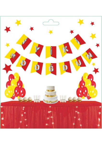 Flama Iyiki Doğdun Çizgili Sarı Kırmızı Pk:1 fiyatları