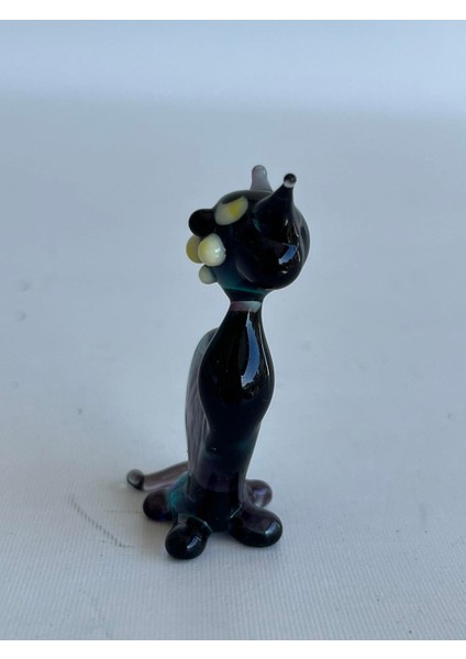 El Yapımı Murano Cam Kedi Biblo A48-03