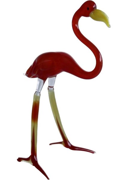 El Yapımı Murano Cam Flamingo Biblo A35